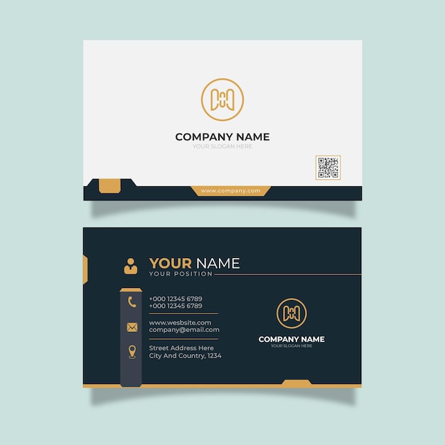 set of professional business card