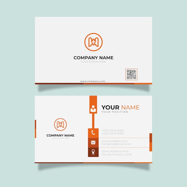 Set of professional business card