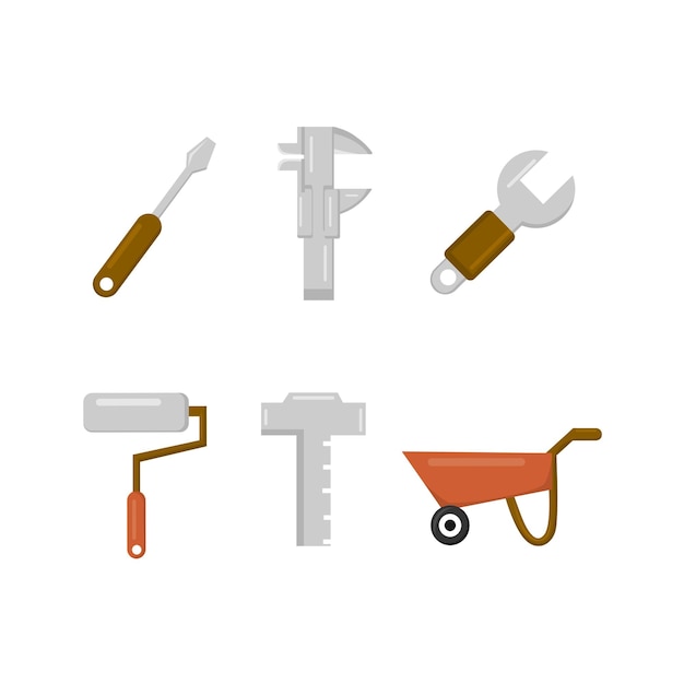 Set of Professional Construction Tools