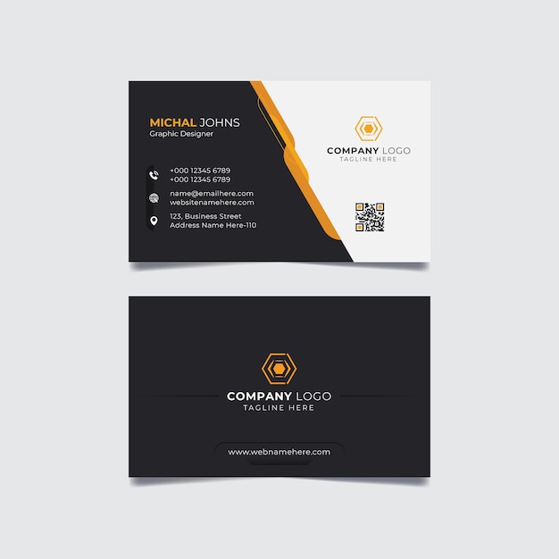 set of professional modern creative business card design template