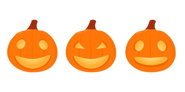 Set pumpkins for Halloween