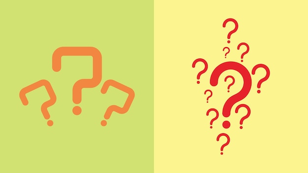 set question mark icon vector illustration EPS10