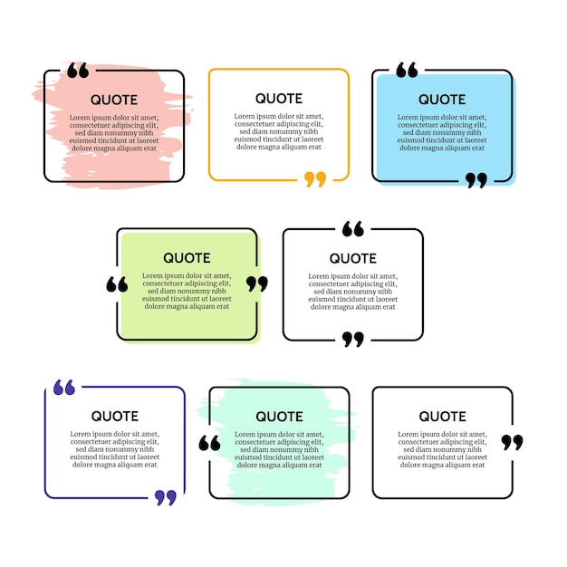 Set di cornici per citazioni