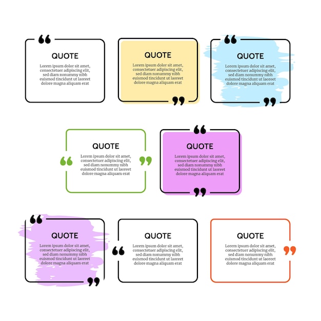 Set di cornici per citazioni