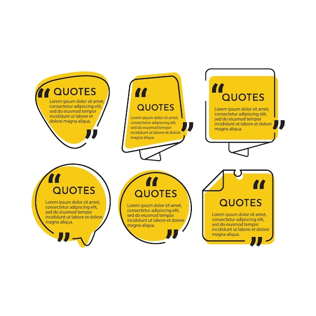 Set quotes background  template.