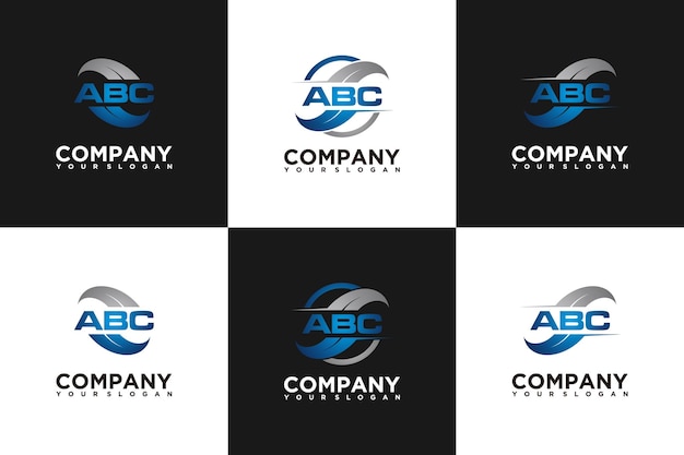 set of random logo creative reference logo for your business