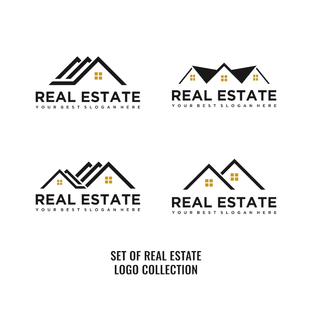 Set of real estate logo