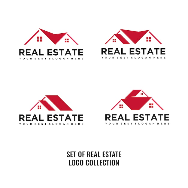 Set of real estate logo