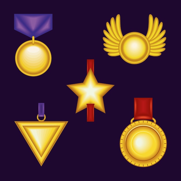 Set of realistic awards