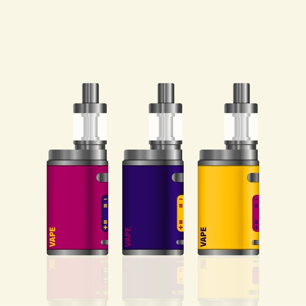 set of Realistic electronic cigarettes