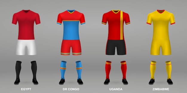 Set di kit da calcio realistici