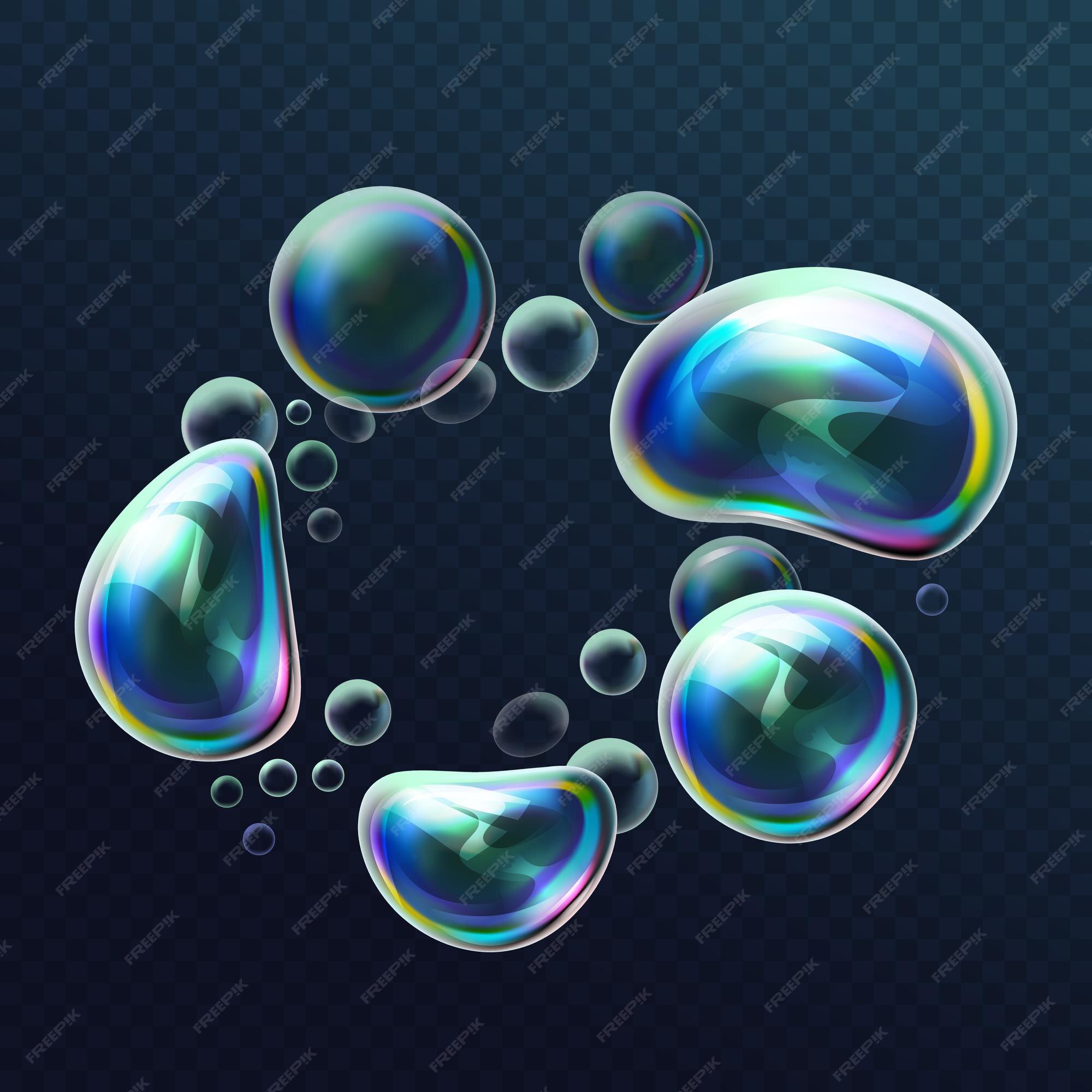 Soap Bubble Hd Transparent, Realistic Colorful Soap Bubbles, Real