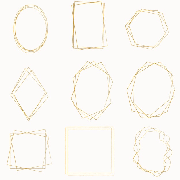 Set rechthoekige stickers geschilderd met aquarellen vector