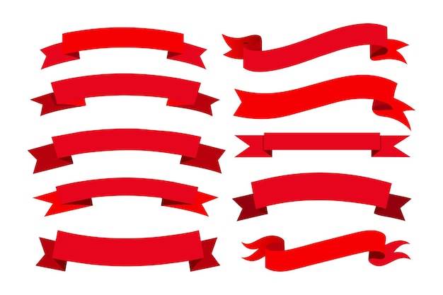 Set di nastri adesivi a bandiera rossa