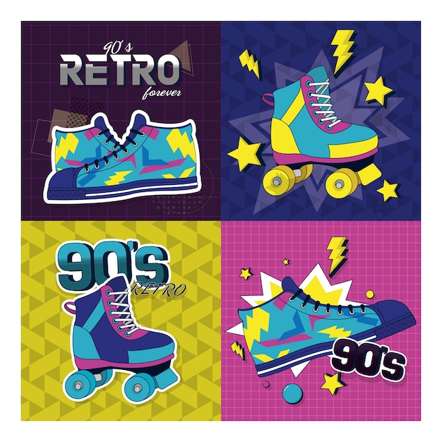 Set di carte pop retrò