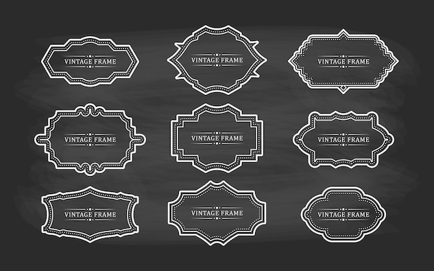 Vector set of retro vintage badges and labels