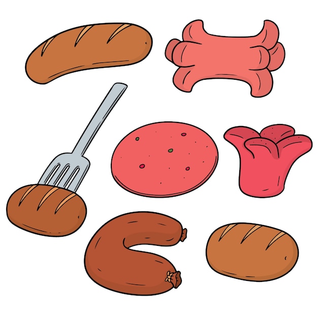 Set of sausages