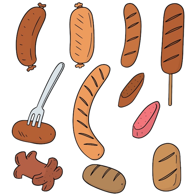 set of sausages