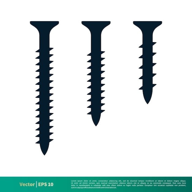 ベクトル セット スクリュー アイコン ベクトルのロゴのテンプレート イラスト デザイン eps 10