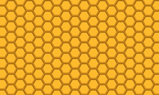 Vector set of seamless backgrounds in the form of beehives honeycombs