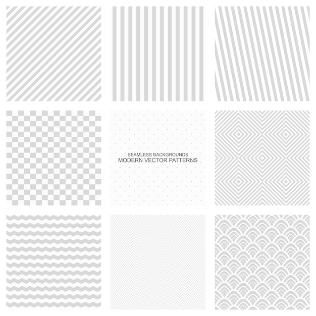 Set of seamless patterns