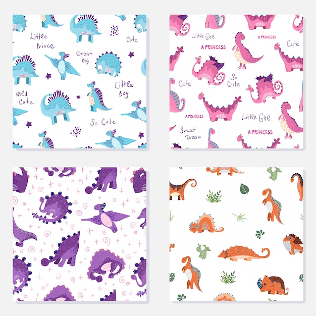 Set of seamless patterns