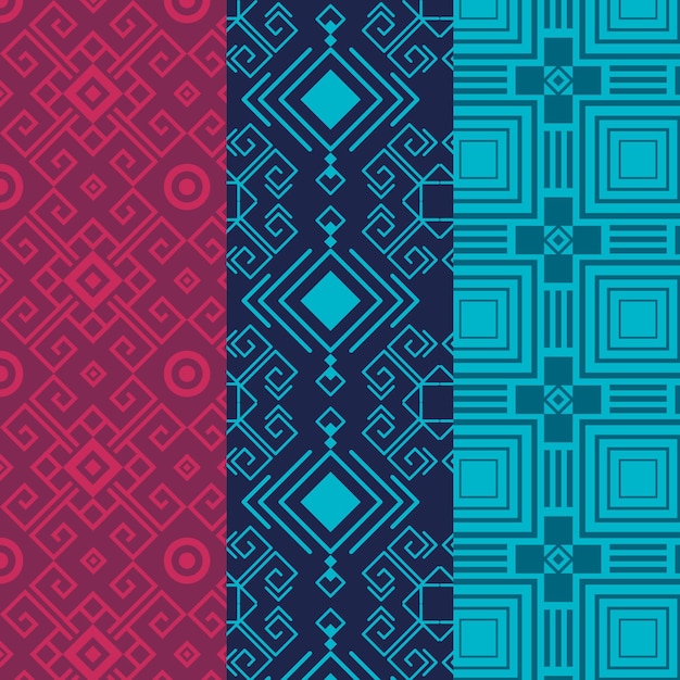 Set of seamless songket pattern