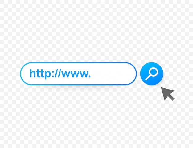 Set Search bar element, set of search boxes ui template isolated