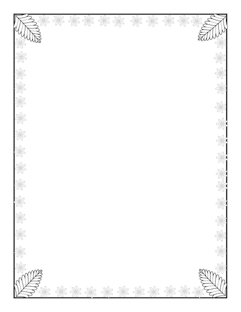 Vector set of simple frames vector illustration page boarder with line art