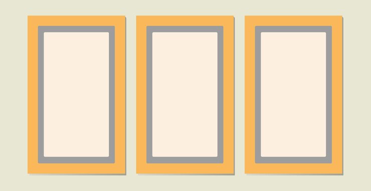 Vector a set of simple frames