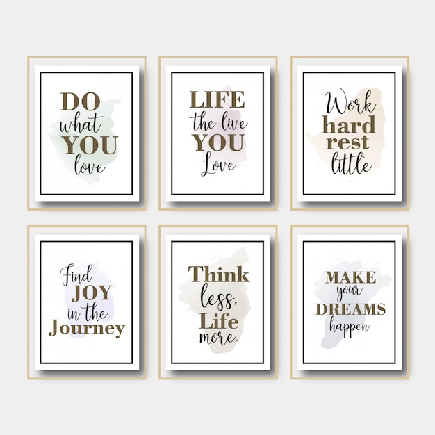 Set simple quote in frame