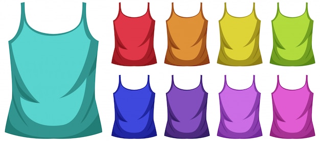 Vector set singlet tops