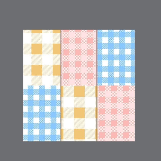 Vector set of sixteen easter seamless patterns