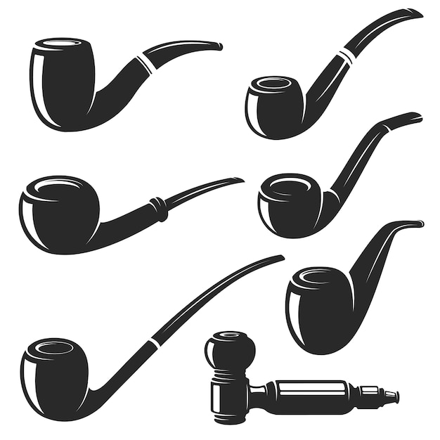 Set of the smoking pipes