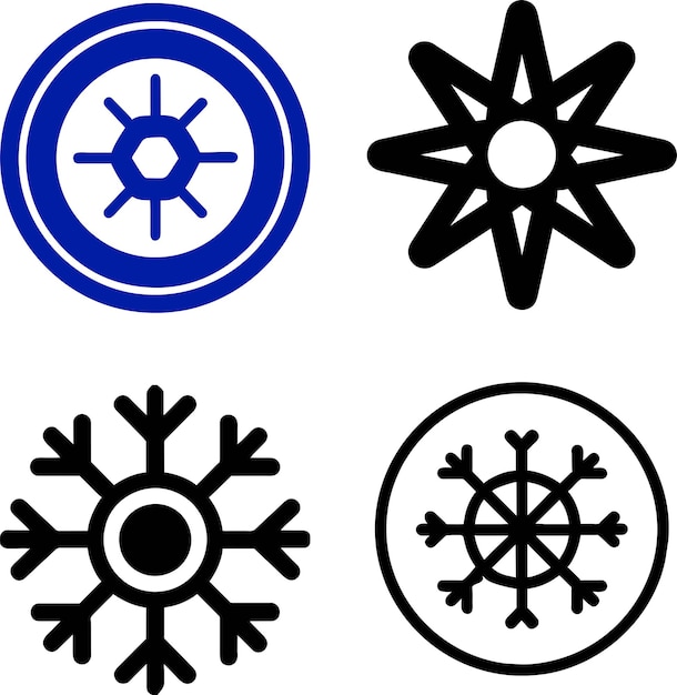 set of snow icon