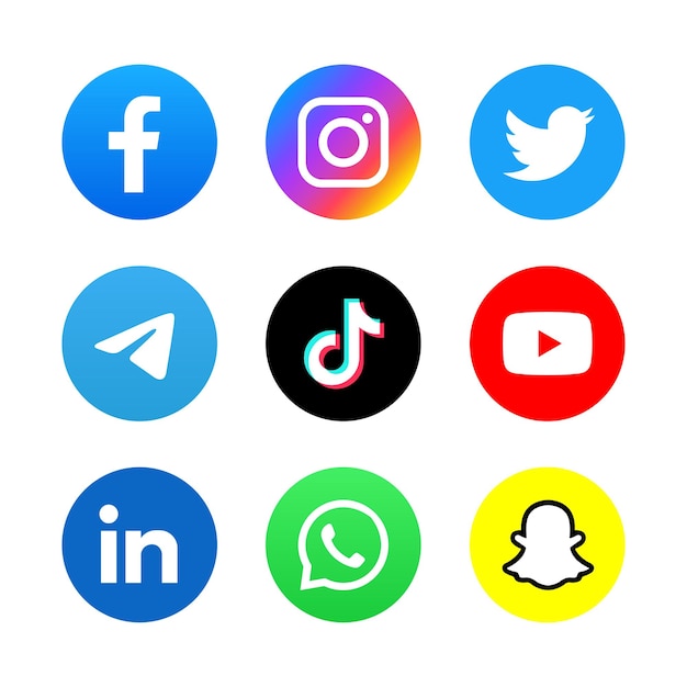 Set of Social Media Icons