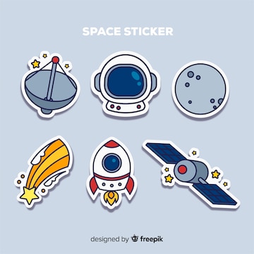 Stickers Set Space Sticker Set