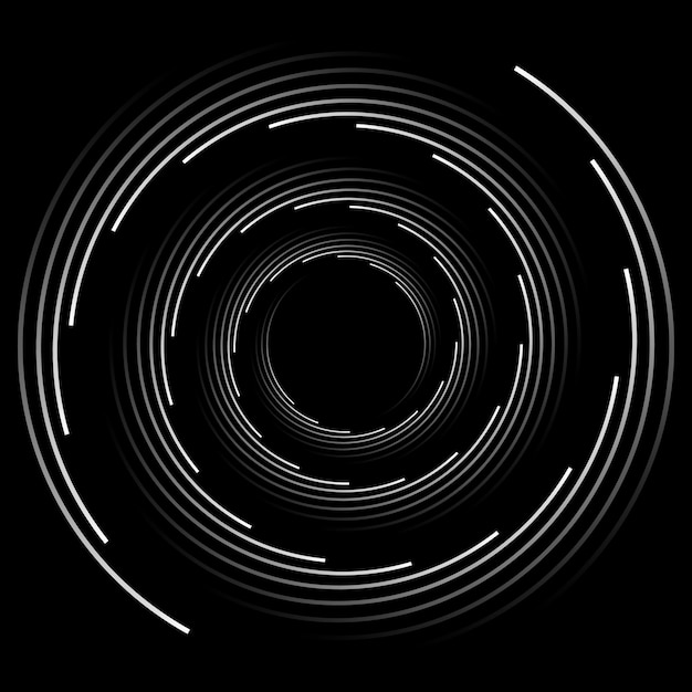 Set of speed lines in circle form