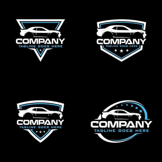 Set of sport car design vector template