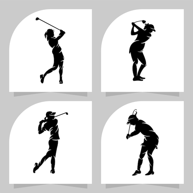 Premium Vector | Set of sport golf logo vector design template