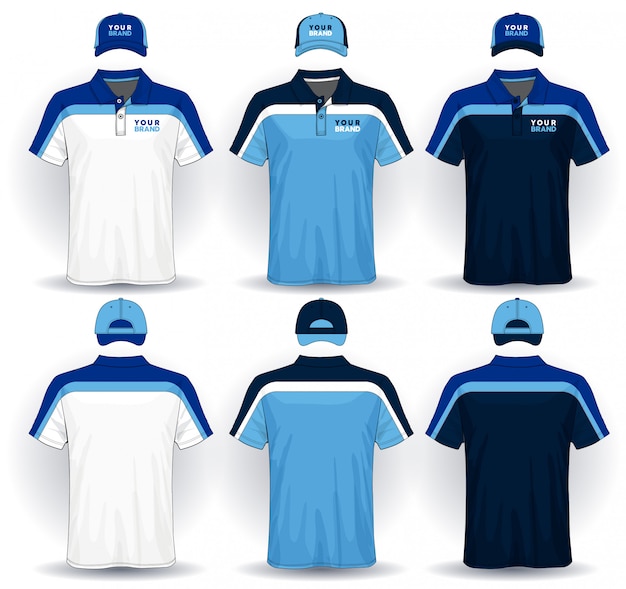 Vector set of sport uniform