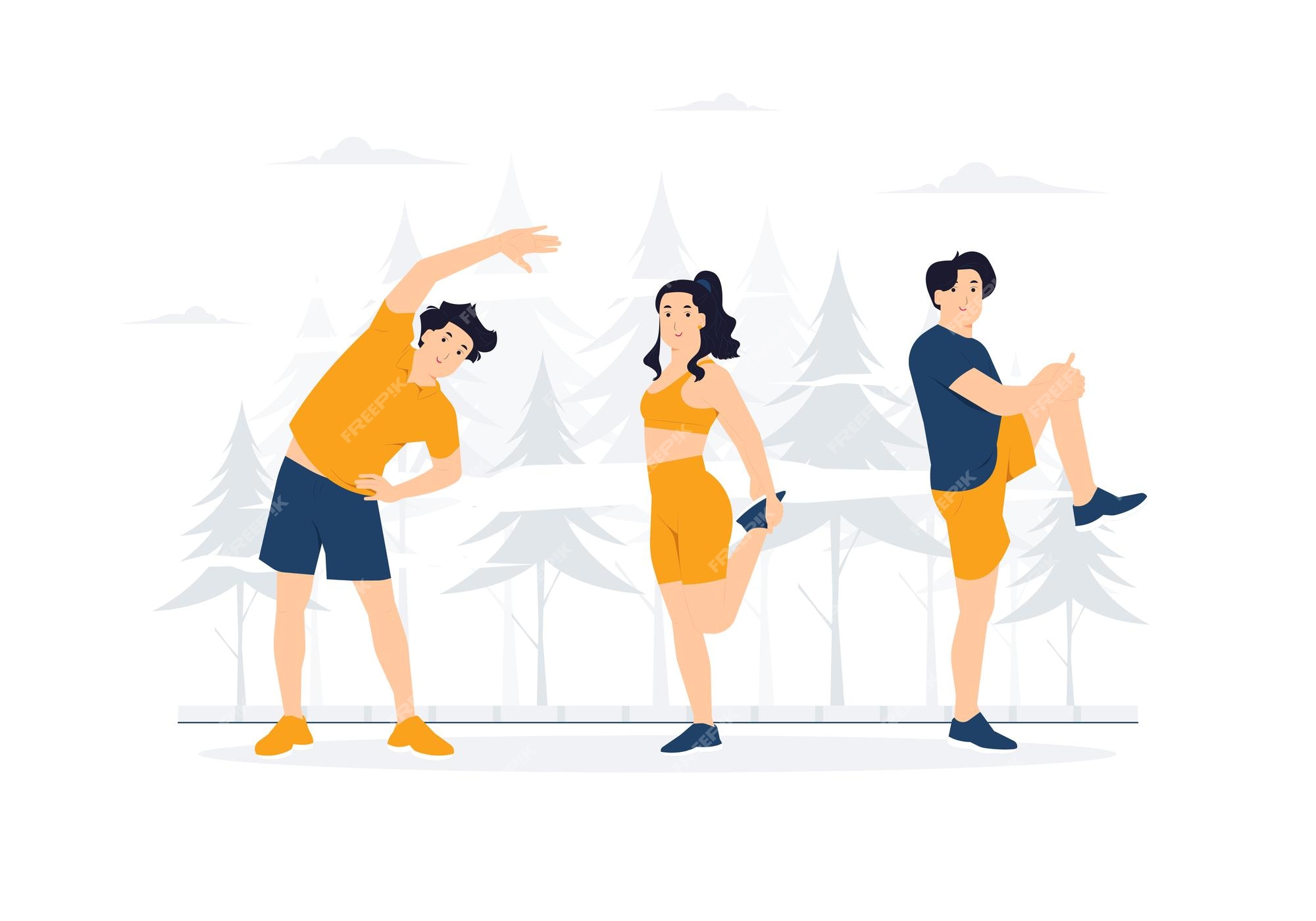 Sport aerobics healthy lifestyle concept group Vector Image