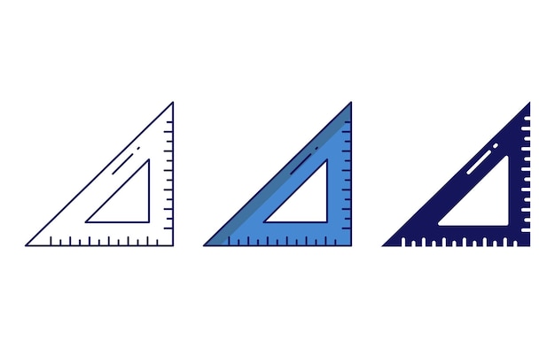 set square vector icon