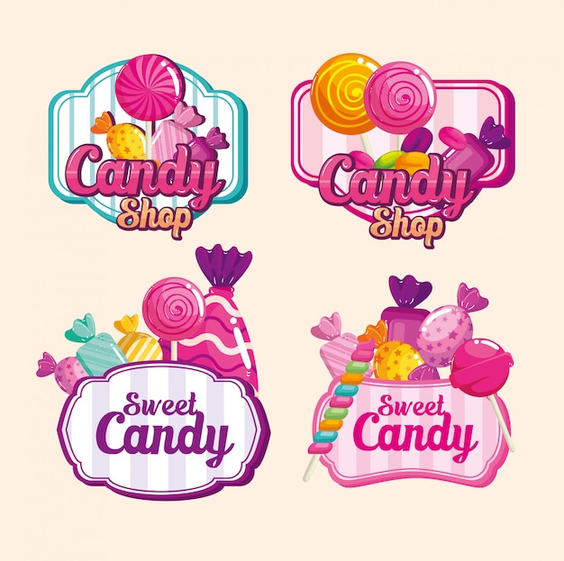 Набор марок вкусных конфет