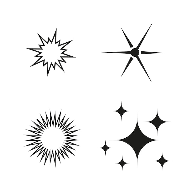 Vector set of stars icons