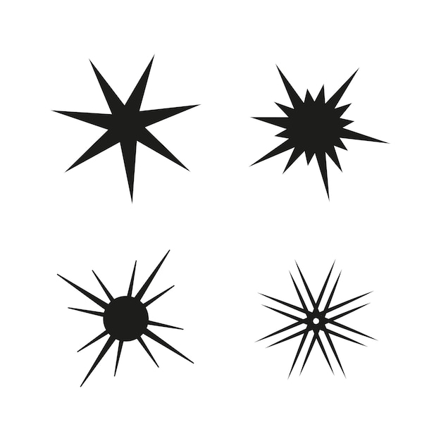 Vector set of stars icons