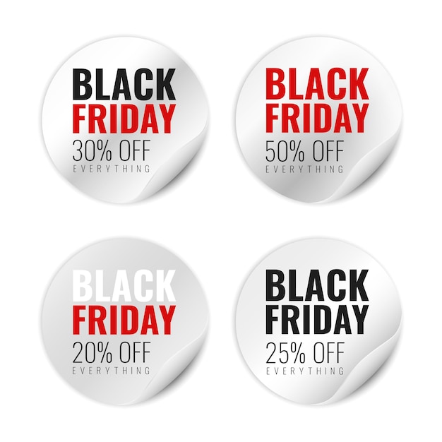 Set stickers voor Black Friday