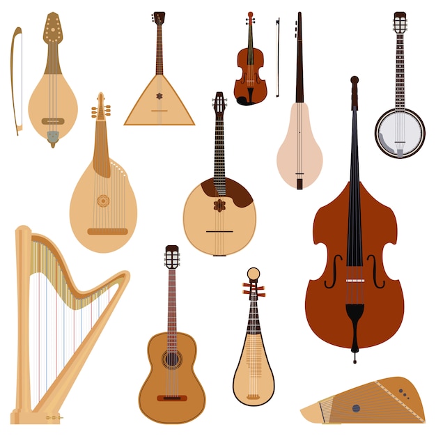 Set of stringed musical instruments