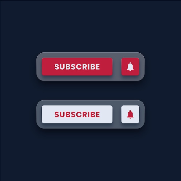 Set of subscribe buttons