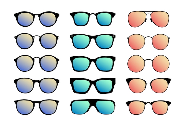 A set of sunglasses. summer glasses.